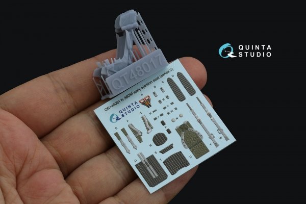 Quinta Studio QR+48061 K-36DM Series2 (early) ejection seat (for MiG-29, MiG-31, Su-27, Su-33 aircraft until 2007) (All kits) 1/48