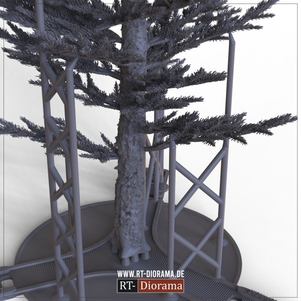 RT-Diorama 35480 Fir Tree No.2 - 3D Printed Tree Model 1/35