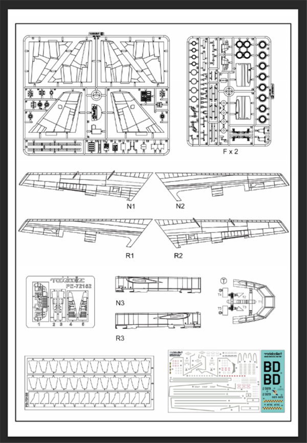 Modelcollect UA72200 B-52H U.S. Stratofortress strategic Bomber 1/72