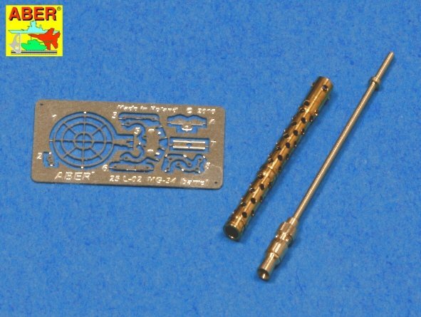 Aber 25L-02 Turned barrel for German machine gun MG34 (1:25)