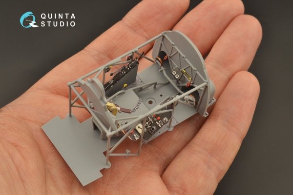 Quinta Studio QD32104 Fiat CR.42 3D-Printed &amp; coloured Interior on decal paper (ICM) 1/32