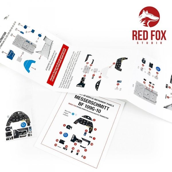 Red Fox Studio QS-24003 Bf 109G-10 for Trumpeter kit 1/24