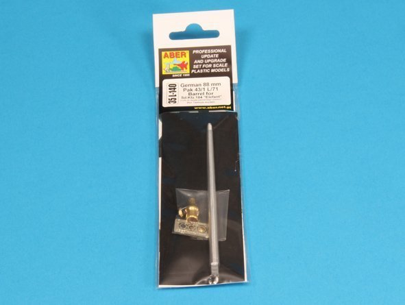 Aber 35L-140 German 88 mm Pak 43/1 L/71 Barrel for Elefant (1:35)