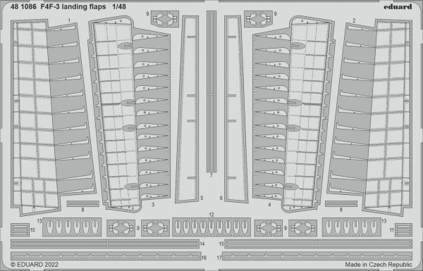 Eduard 481086 F4F-3 landing flaps EDUARD 1/48