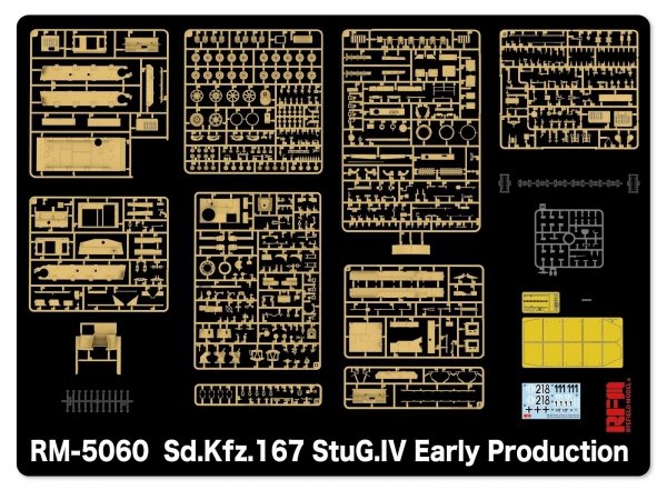 Rye Field Model 5060 Sd.Kfz.167 StuG.IV Early Production w/workable track links 1/35
