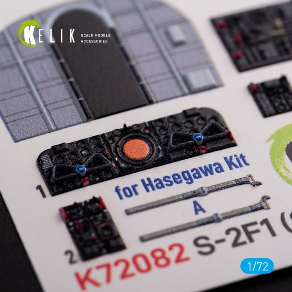 KELIK K72082 S-2A Tracker interior 3D decals for Hasegawa kit 1/72