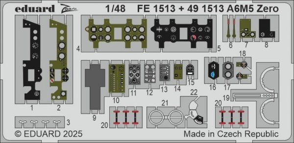 Eduard FE1513 A6M5 Zero FINE MOLDS 1/48