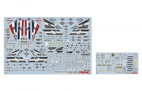 Meng LS-016 BOEING F/A-18F SUPER HORNET BOUNTY HUNTERS 1/48