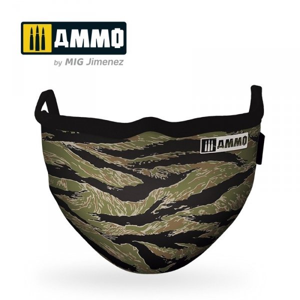 Ammo of Mig 8069 Tiger Camo AMMO Face Mask