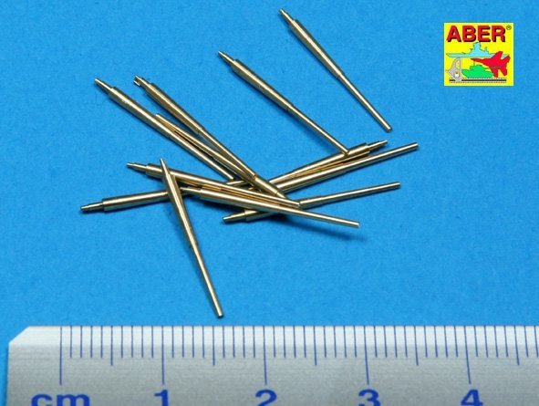 Aber 350L-12 Set of 12 pcs 150 mm barrels for German ships: Bismarck, Tirpitz, Scharnhorst, Gneisenau (1:350)