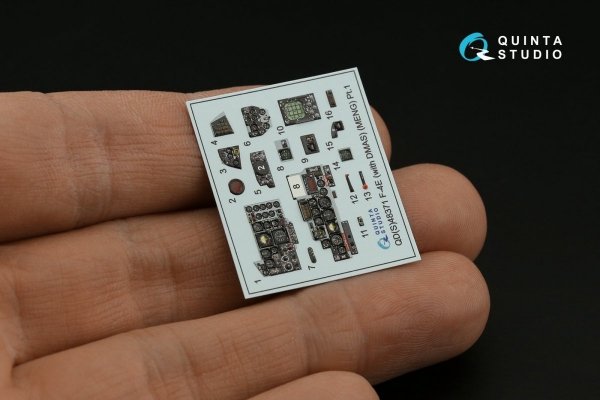Quinta Studio QDS-48371 F-4E with DMAS 3D-Printed &amp; coloured Interior on decal paper (Meng) (Small version) 1/48