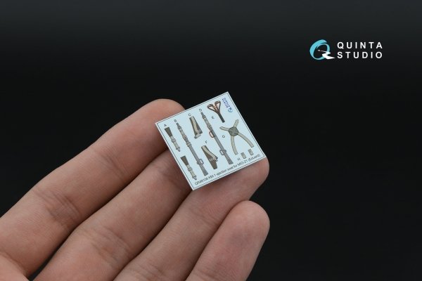 Quinta Studio QD+48551 MiG-21R (grey cockpit panels) 3D-Printed &amp; coloured Interior on decal paper (Eduard) (with 3D-printed resin parts) 1/48