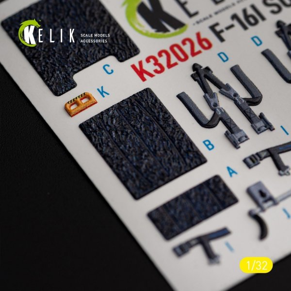 KELIK K32026 F-16I &quot;Sufa&quot; - interior 3D decals for Academy kit 1/32