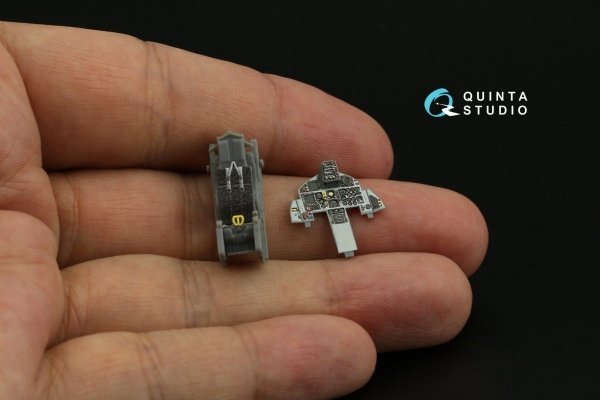 Quinta Studio QD72068 F-15C Late/F-15J Late 3D-Printed &amp; coloured Interior on decal paper (GWH) 1/72