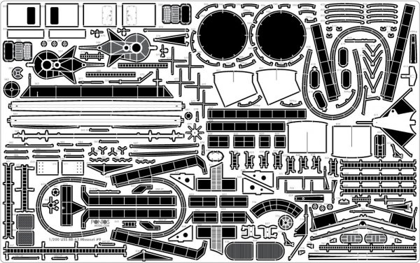 Pontos 22002F1 USS BB-63 Missouri 1945 Detail Up Set (Without wooden deck) (1:200)