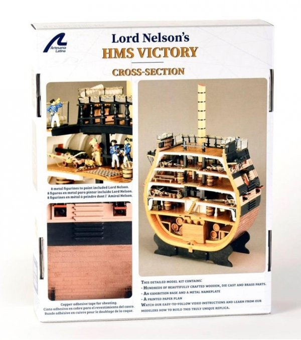 ARTESANIA LATINA 20500 Przekrój sekcji okrętu HMS Victory 1/72