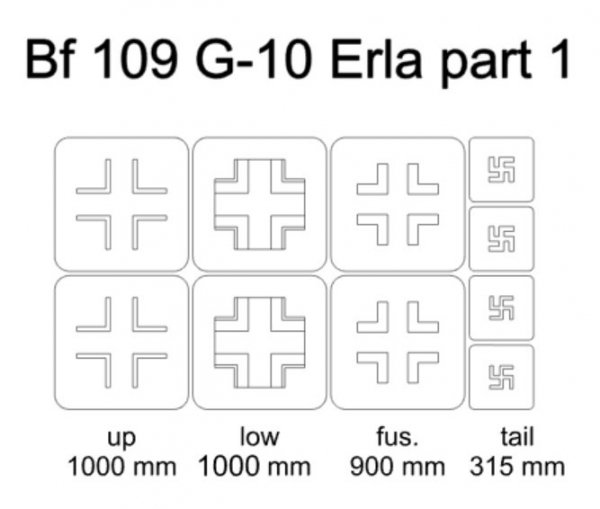 Omask 24020 Bf 109 G-10 Erla part 1 1/48
