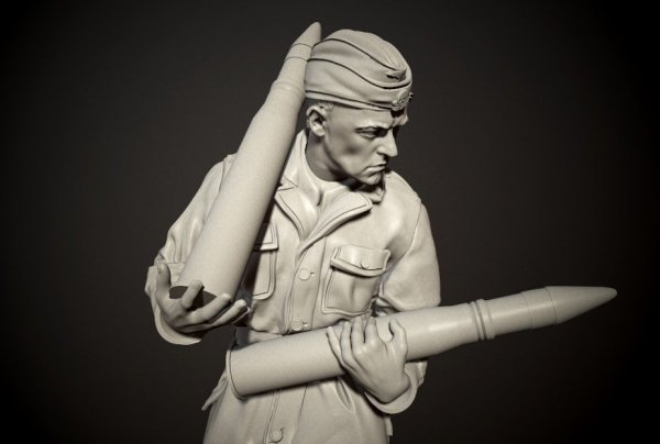 Panzer Art FI35-101 Waffen-SS tanker preparing ammo No.1 1/35