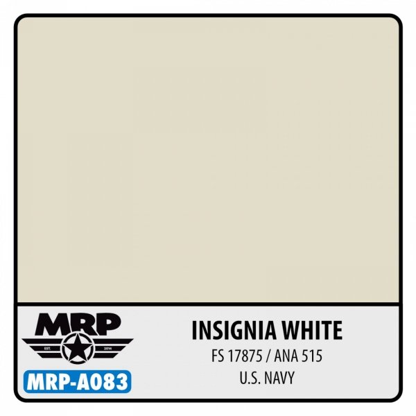 Mr. Paint MRP-A083 White (FS 17875, ANA515) - U.S.Navy - aqua colors - 17ml