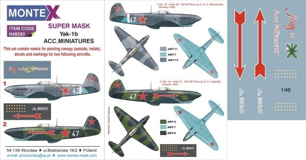 Montex K48293 Yak-1b 1/48