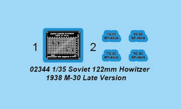 Trumpeter 02344 Soviet 122mm Howitzer 1938 M-30 Late Version