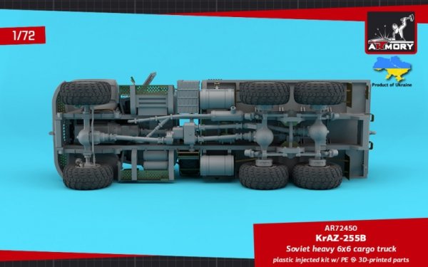 Armory Models 72450 KrAZ-255B Soviet Era Heavy Duty 6x6 cargo truck 1/72