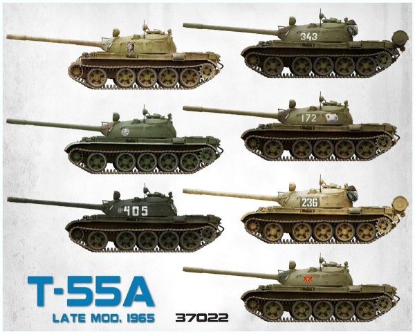 MiniArt 37022 T-55A LATE MOD. 1965 INTERIOR KIT (1:35)