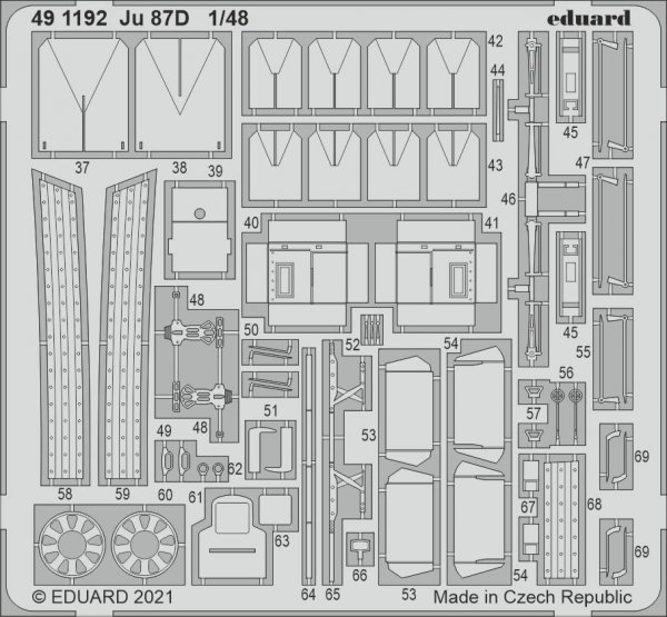 Eduard 491192 Ju 87D HASEGAWA / HOBBY 2000 1/48