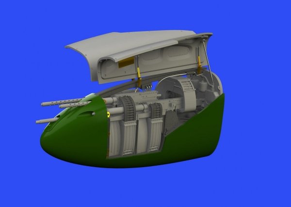 Eduard 648533 P-38F/ G nose gun bay 1/48 TAMIYA