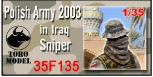 Toro 35F135 Irak 2003 - Strzelec Wyborowy - Figurka z kalkomanią 1/35