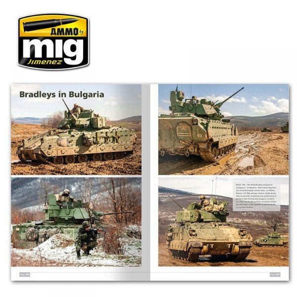 AMMO of Mig Jimenez 5951 M2A3 BRADLEY FIGHTING VEHICLE IN EUROPE IN DETAIL VOL. 1 (English)