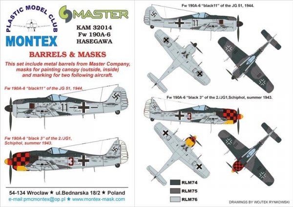 Montex KAM32014 Fw-190 A-6 1/32