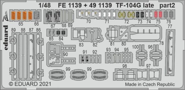 Eduard 491139 TF-104G late for Kinetic Model 1/48