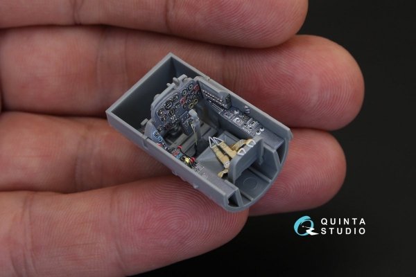 Quinta Studio QD48088 Me-262A 3D-Printed &amp; coloured Interior on decal paper (for Tamiya kit) 1/48