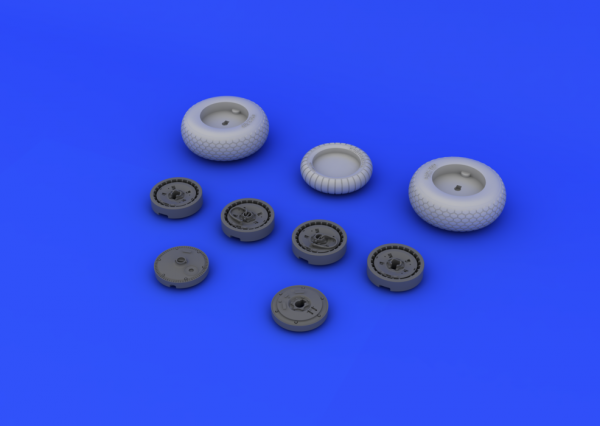 Eduard 648106 Me 262 wheels 1/48 (TAMIYA)