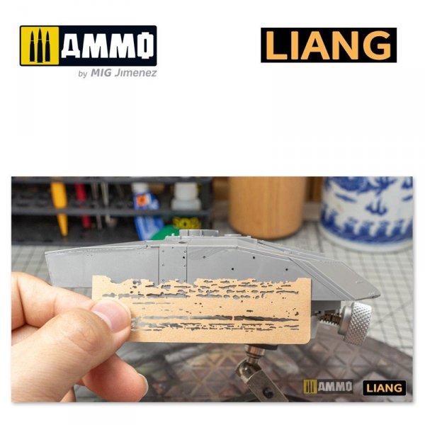 Liang 0009 Chipping Effects Airbrush Stencils