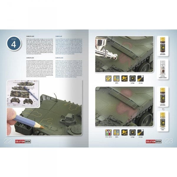 AMMO by Mig Jimenez 6531 SOLUTION BOOK 26 – How to Paint NATO &amp; BUNDESWEHR Vehicles (English, Spanish, French &amp; German)