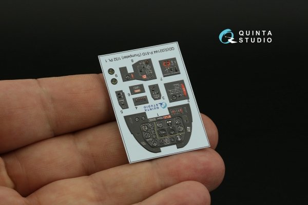 Quinta Studio QDS-32144 P-51D Mustang 3D-Printed &amp; coloured Interior on decal paper (Trumpeter) (Small version) 1/32