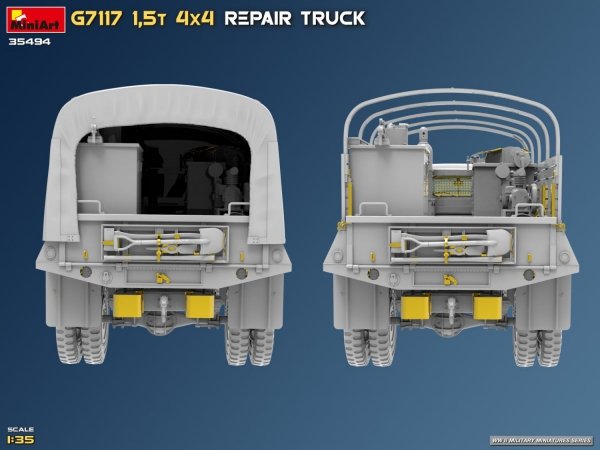MiniArt 35494 G7117 1,5T 4x4 Repair Truck 1/35