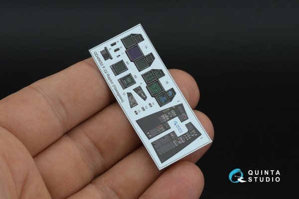Quinta Studio QD48652 F-22 Raptor 3D-Printed &amp; coloured Interior on decal paper (Hasegawa) 1/48