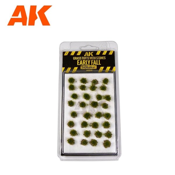 AK Interactive AK8249 GRASS TUFT WITH STONES EARLY FALL