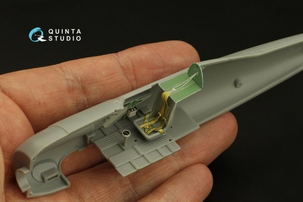 Quinta Studio QD48402 Gloster Gladiator MKII 3D-Printed &amp; coloured Interior on decal paper (I Love Kit) 1/48