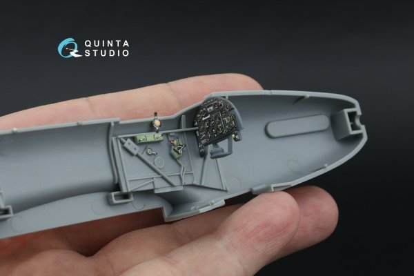 Quinta Studio QD+48574 Fairey Battle Mk.I 3D-Printed &amp; coloured Interior on decal paper (Trumpeter) (with 3D-printed resin parts) 1/48
