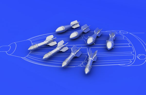 Eduard 648073 Il-2 weapon set (FAB 50, RS 132) 1/48 (Tamiya)