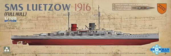 Takom 7036 SMS Luetzow 1916 1/700