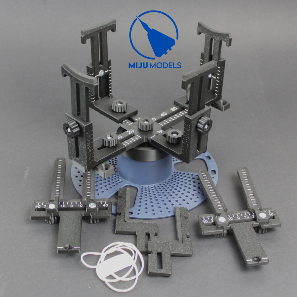 Miju Models JIG-AIR-L-FULL Duży statyw lotniczy Full Set / Large Full Set Aircraft Tripod