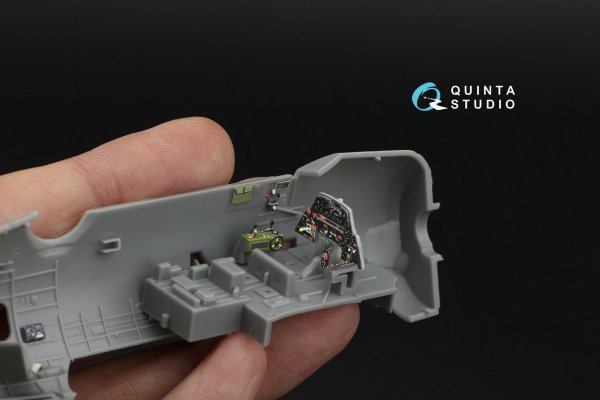 Quinta Studio QD72241 TBM-3 Avenger 3D-Printed &amp; coloured Interior on decal paper ( HobbyBoss ) 1/72