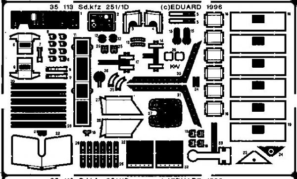 Eduard 35113 Sd. Kfz.251/1 Ausf. D 1/35 Tamiya