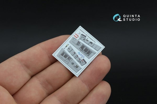 Quinta Studio QD48596 F-15E 3D-Printed &amp; coloured Interior on decal paper (Hasegawa) 1/48