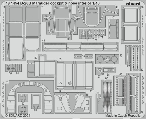 Eduard BIG49421 B-26B Marauder PART I ICM 1/48